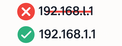 192.168.l.1 vs. 192.168.1.1